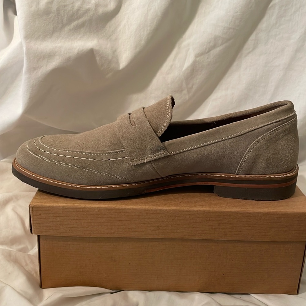 Lands End men’s leather/suede slip on shoes